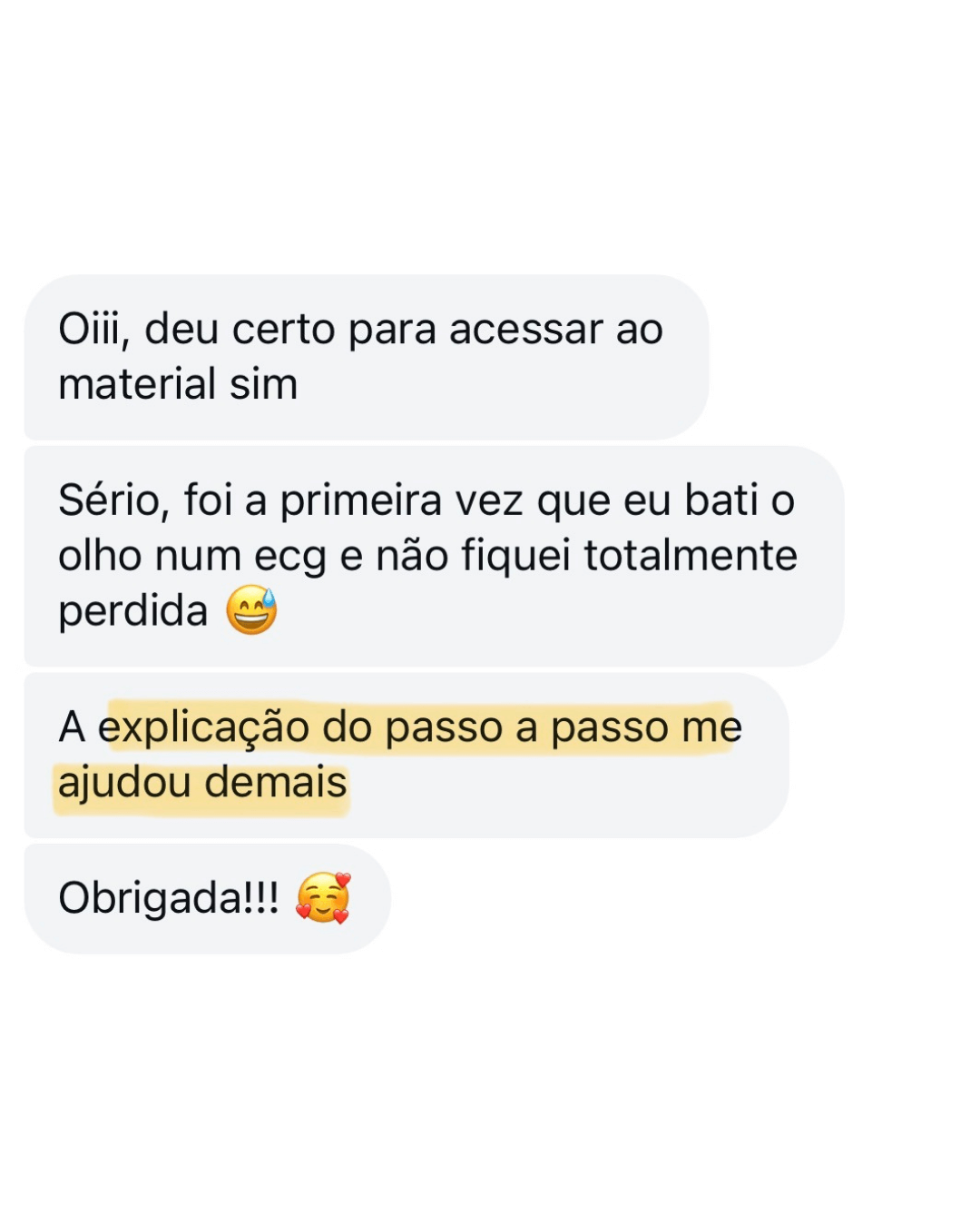 Depoimento de estudante 3