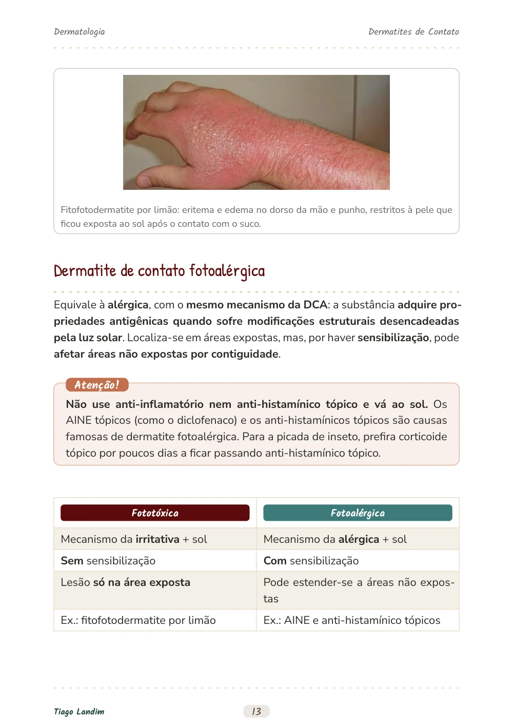 Dermatites de Contato