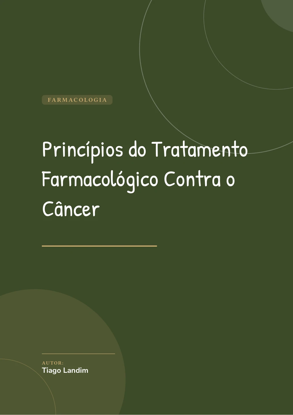 Capa de Princípios do Tratamento Farmacológico Contra o Câncer