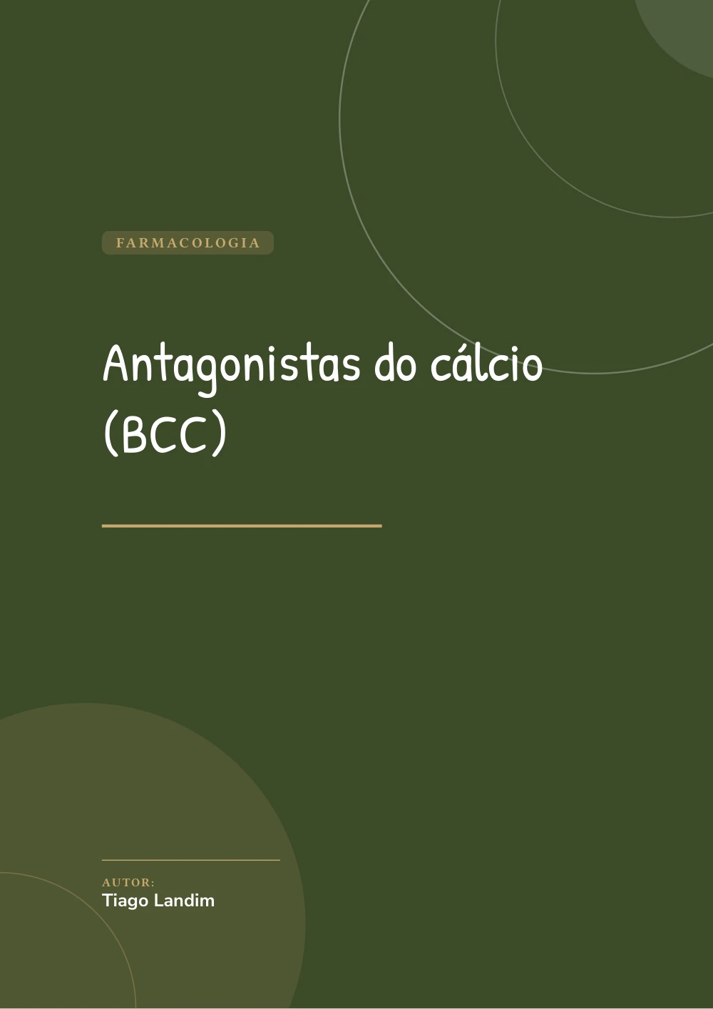 Capa de Antagonistas do cálcio (BCC)