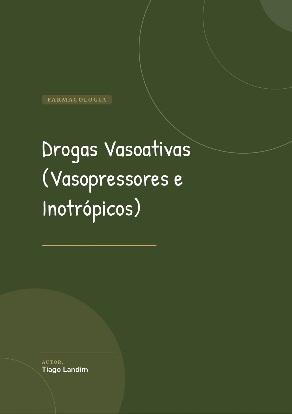 Capa de Drogas Vasoativas (Vasopressores e Inotrópicos)