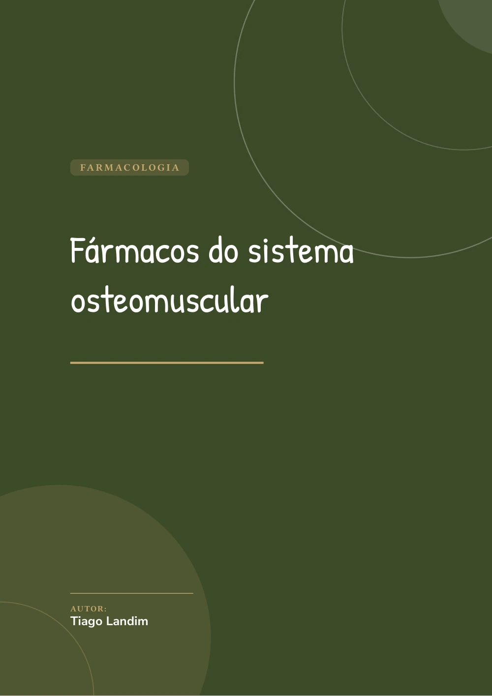 Capa de Fármacos do sistema osteomuscular