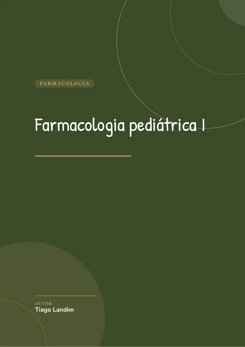 Capa de Farmacologia pediátrica I
