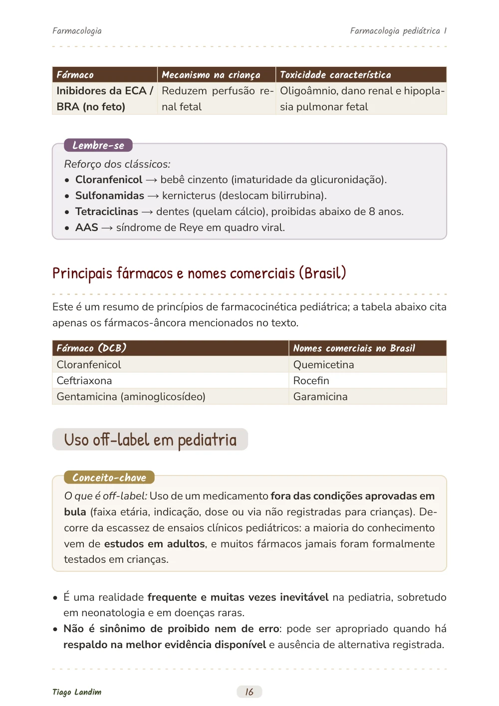 Farmacologia pediátrica I