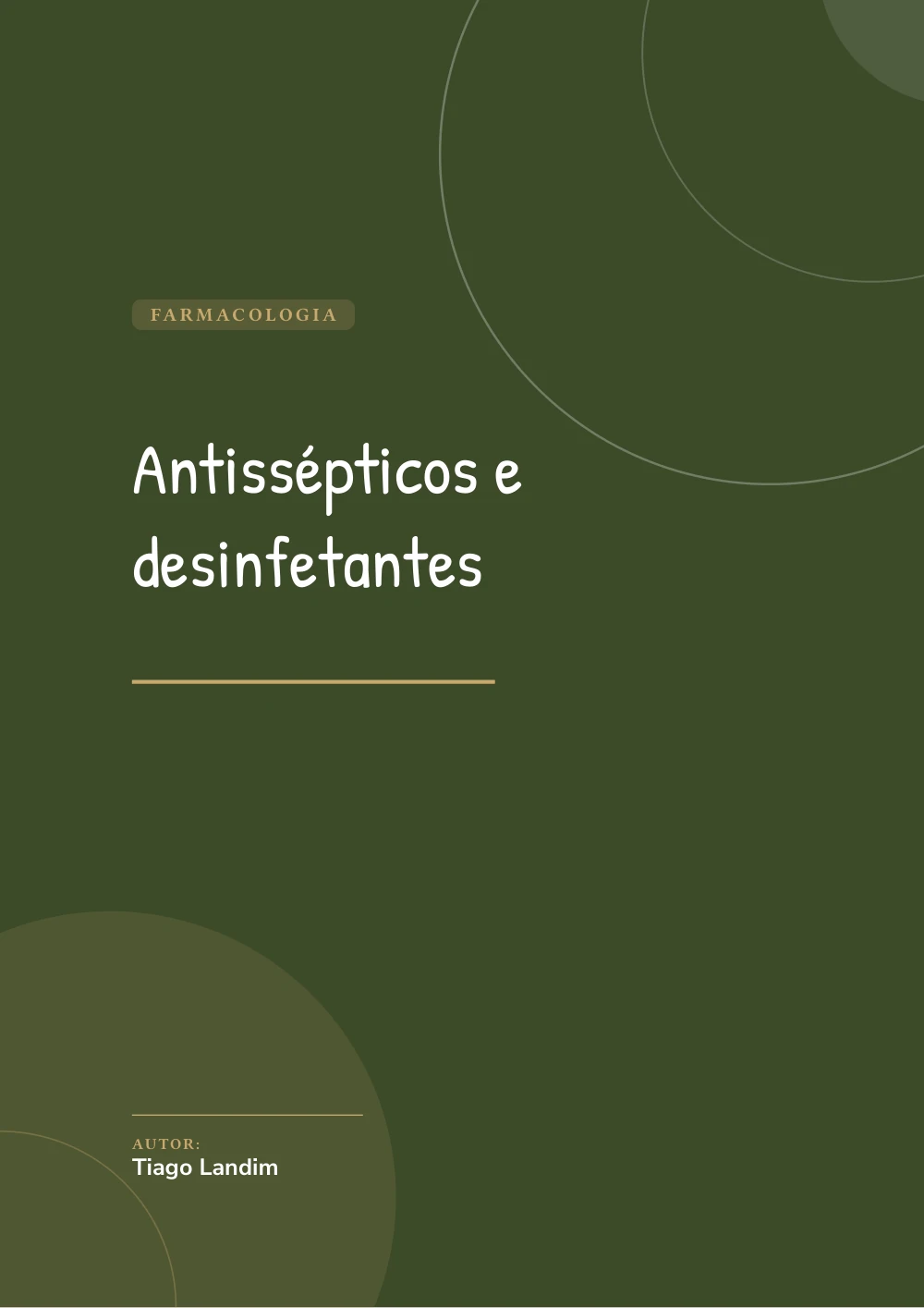 Capa de Antissépticos e desinfetantes