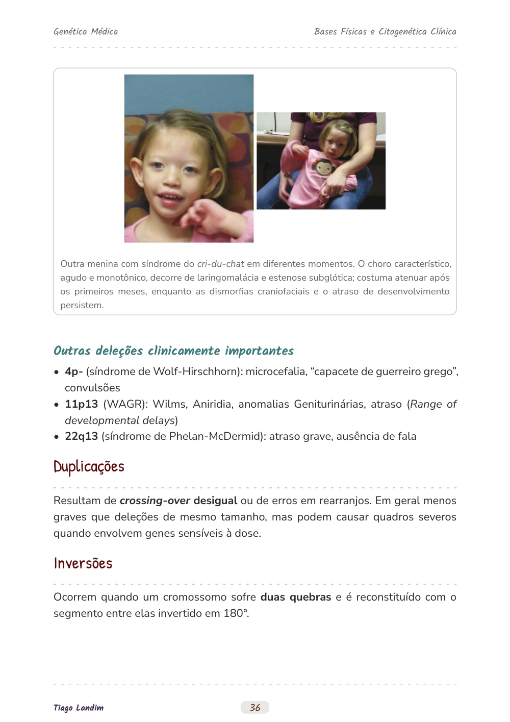 Bases Físicas e Citogenética Clínica