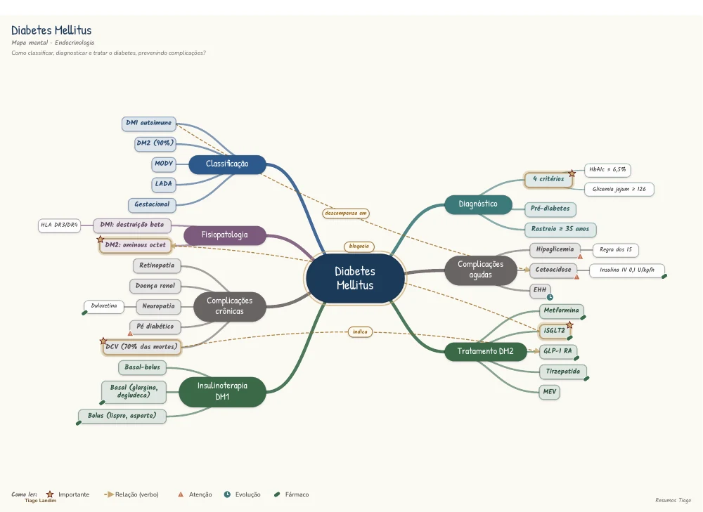 Mapas mentais - Diabetes Mellitus