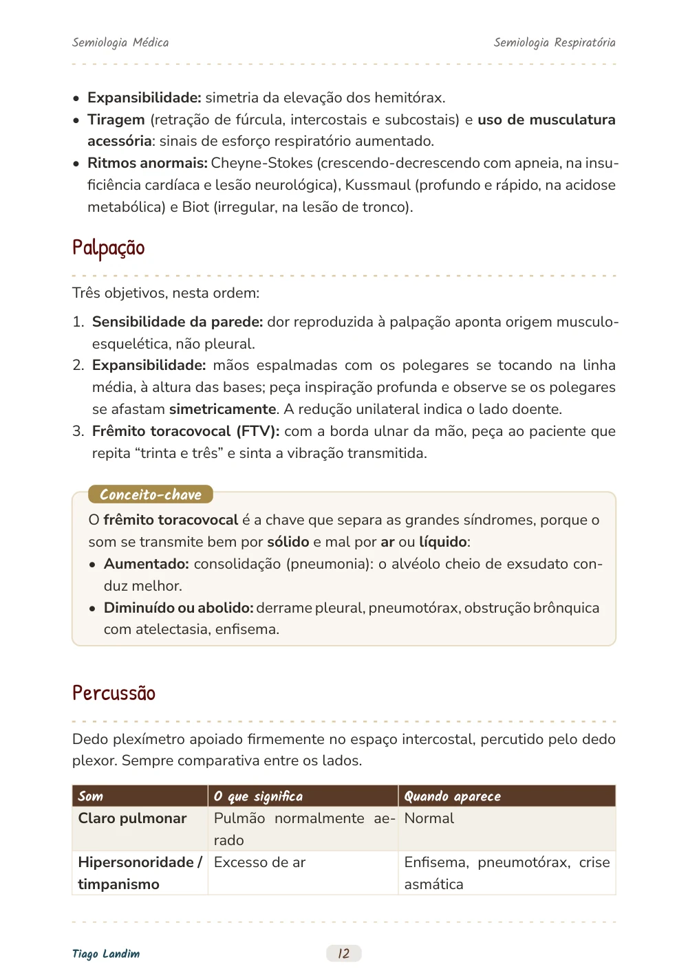 Semiologia Respiratória
