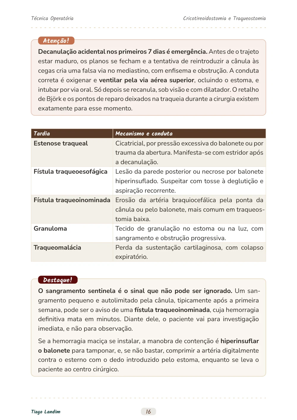 Cricotireoidostomia e Traqueostomia